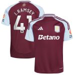 AVFC aston villa adidas home shirt 2024-25 with j. ramsey 41 printing Collection | Official Aston Villa Kits and Apparel
