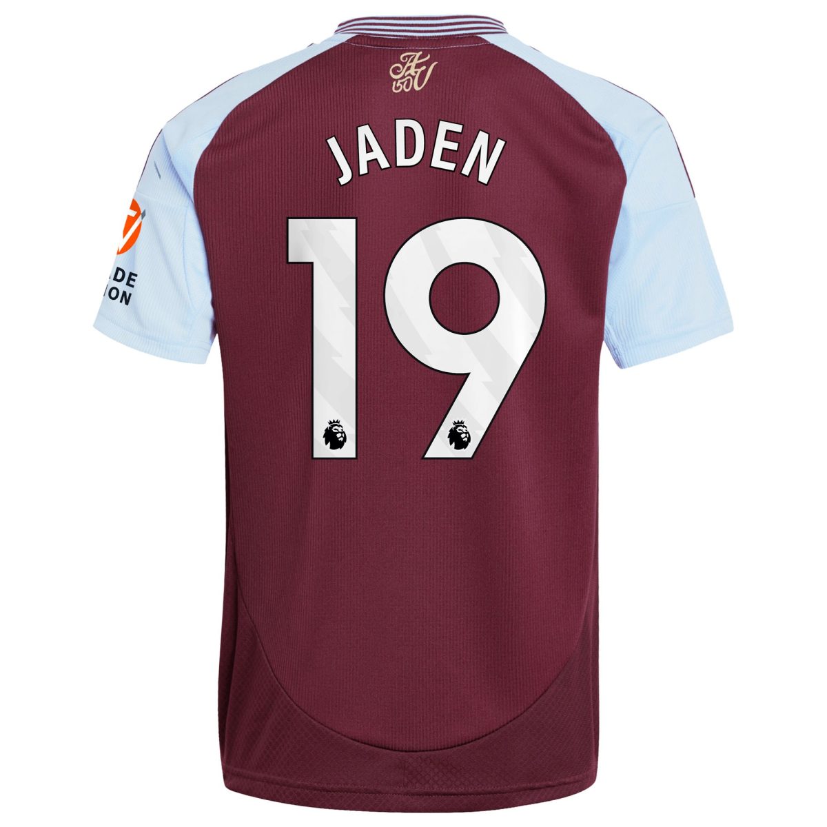 AVFC aston villa adidas home shirt 2024-25 with jaden 19 printing Collection | Official Aston Villa Kits and Apparel