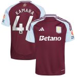 AVFC aston villa adidas home shirt 2024-25 with kamara 44 printing Collection | Official Aston Villa Kits and Apparel
