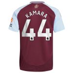 AVFC aston villa adidas home shirt 2024-25 with kamara 44 printing Collection | Official Aston Villa Kits and Apparel