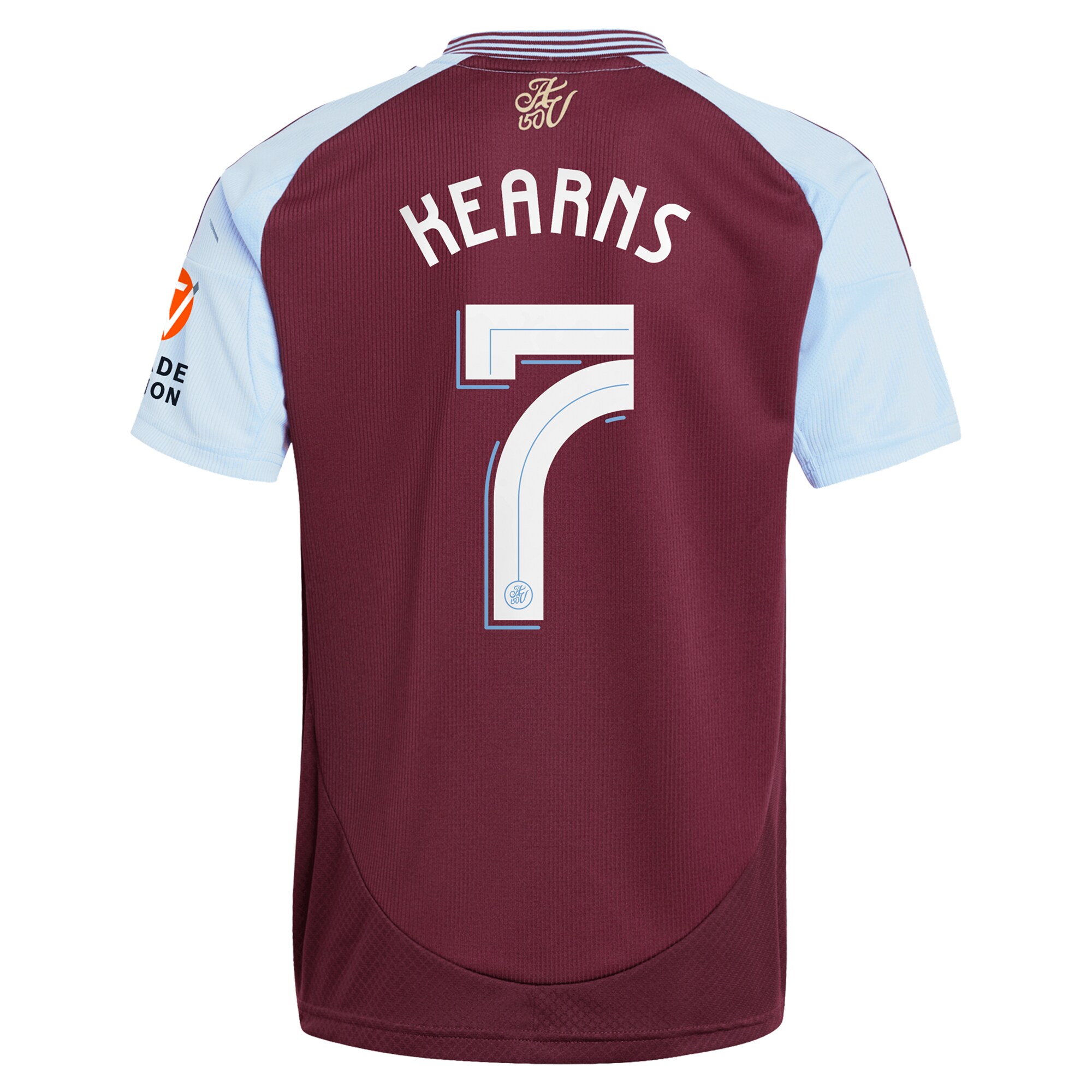 AVFC aston villa adidas home shirt 2024-25 with kearns 7 cup printing Collection | Official Aston Villa Kits and Apparel