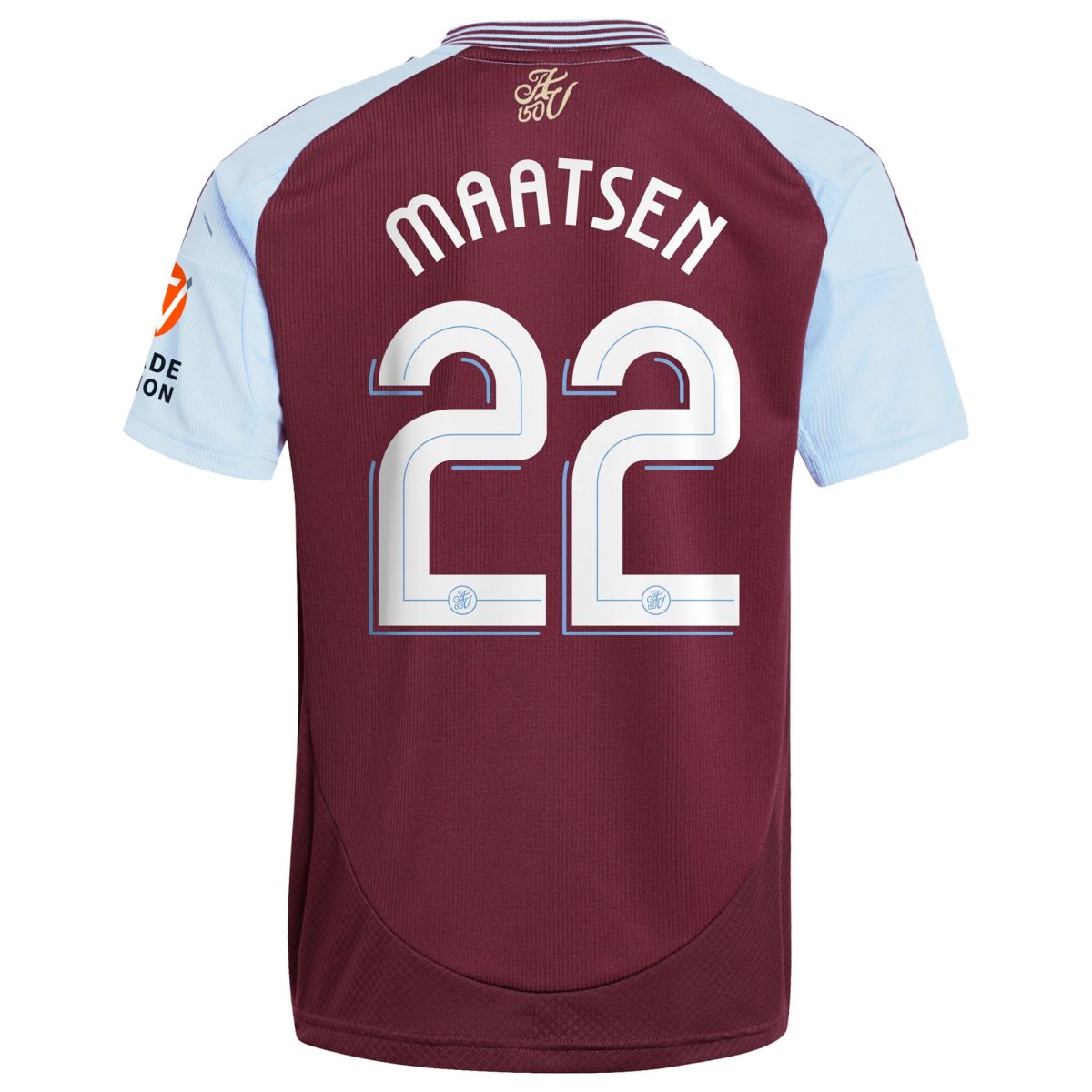 AVFC aston villa adidas home shirt 2024-25 with maatsen 22 cup printing Collection | Official Aston Villa Kits and Apparel