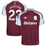 AVFC aston villa adidas home shirt 2024-25 with maatsen 22 printing Collection | Official Aston Villa Kits and Apparel