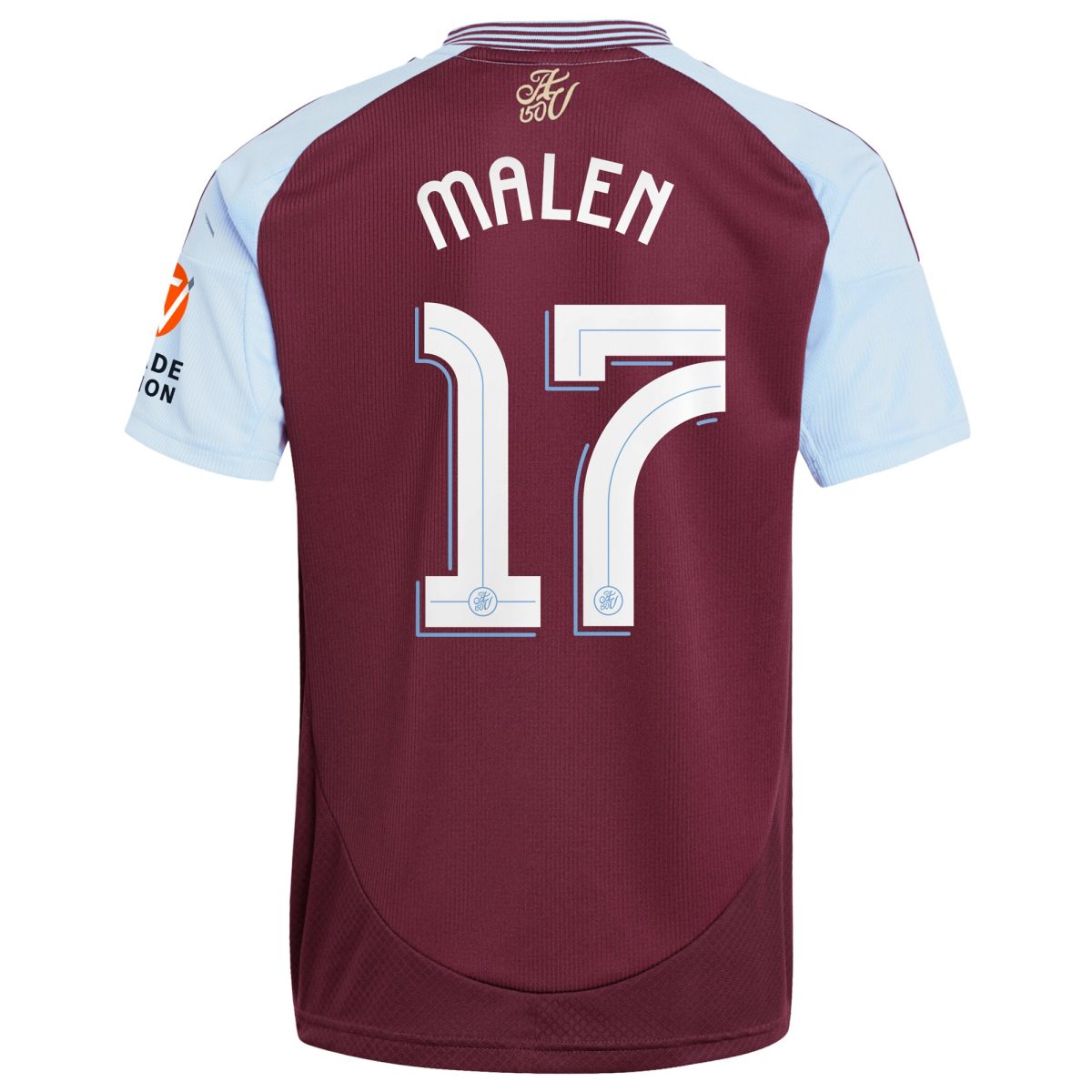 AVFC aston villa adidas home shirt 2024-25 with malen 17 cup printing Collection | Official Aston Villa Kits and Apparel