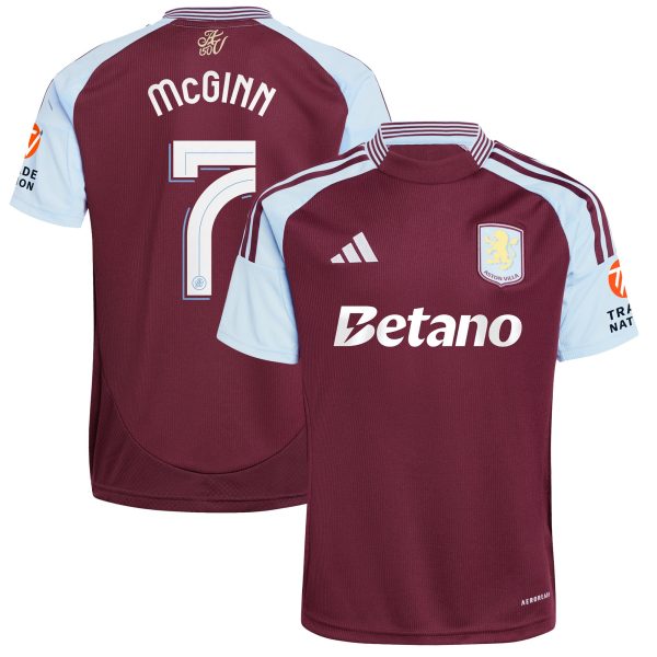 AVFC aston villa adidas home shirt 2024-25 with mcginn 7 cup printing Collection | Official Aston Villa Kits and Apparel