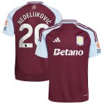 AVFC aston villa adidas home shirt 2024-25 with nedeljković 20 printing Collection | Official Aston Villa Kits and Apparel