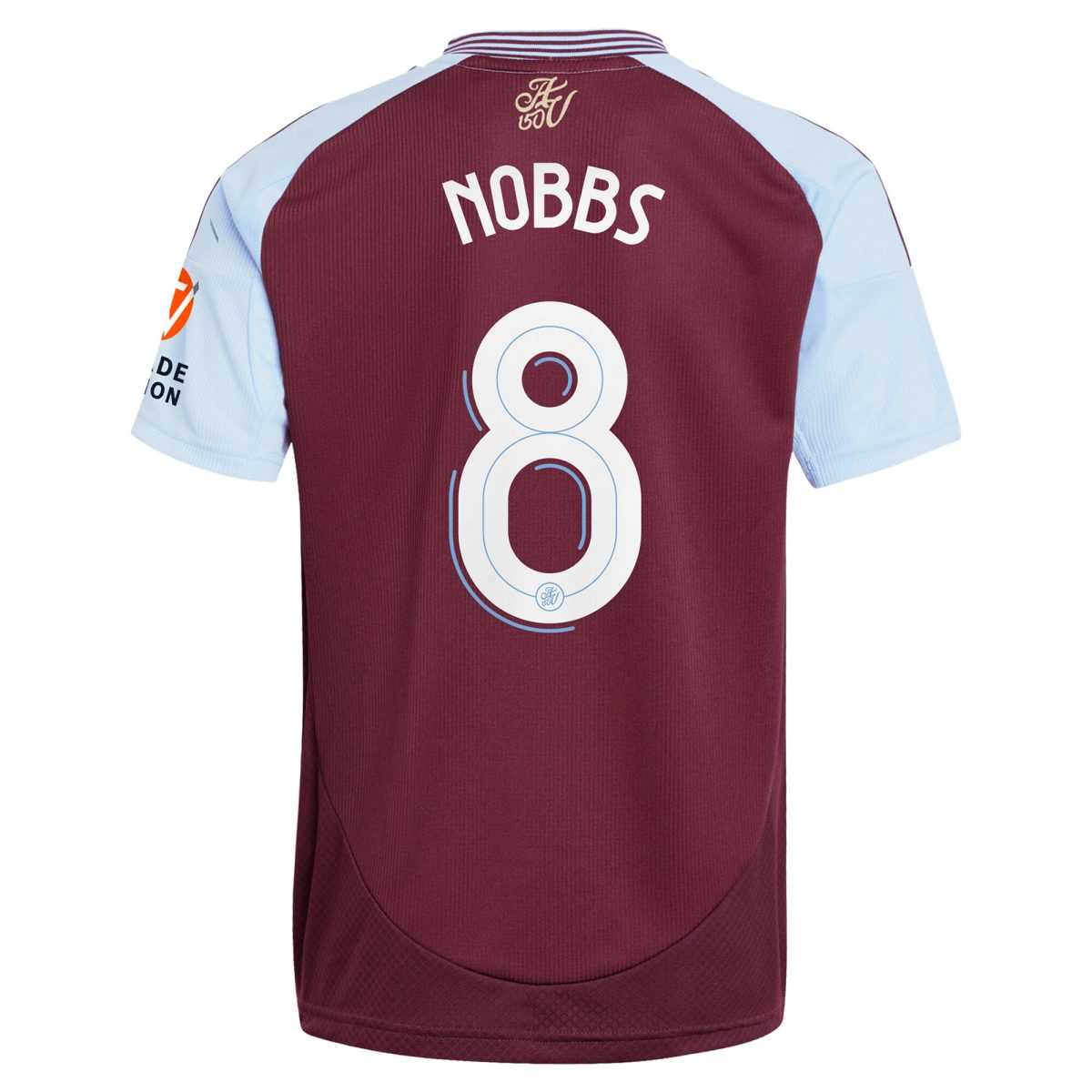 AVFC aston villa adidas home shirt 2024-25 with nobbs 8 cup printing Collection | Official Aston Villa Kits and Apparel