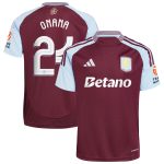 AVFC aston villa adidas home shirt 2024-25 with onana 24 cup printing Collection | Official Aston Villa Kits and Apparel