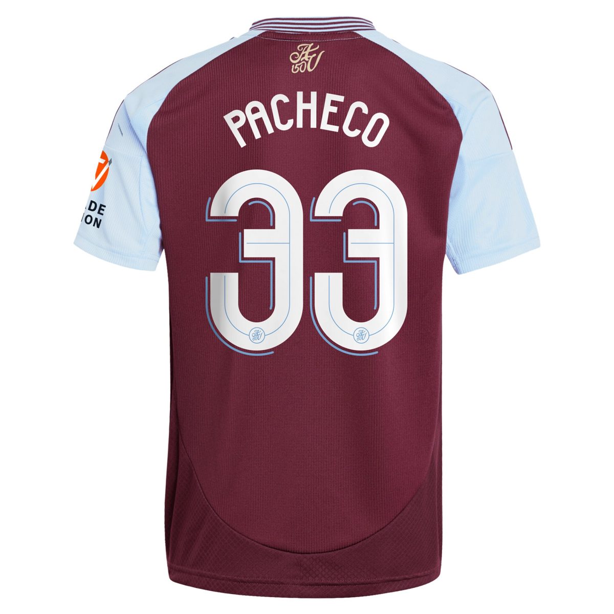 AVFC aston villa adidas home shirt 2024-25 with pacheco 33 cup printing Collection | Official Aston Villa Kits and Apparel