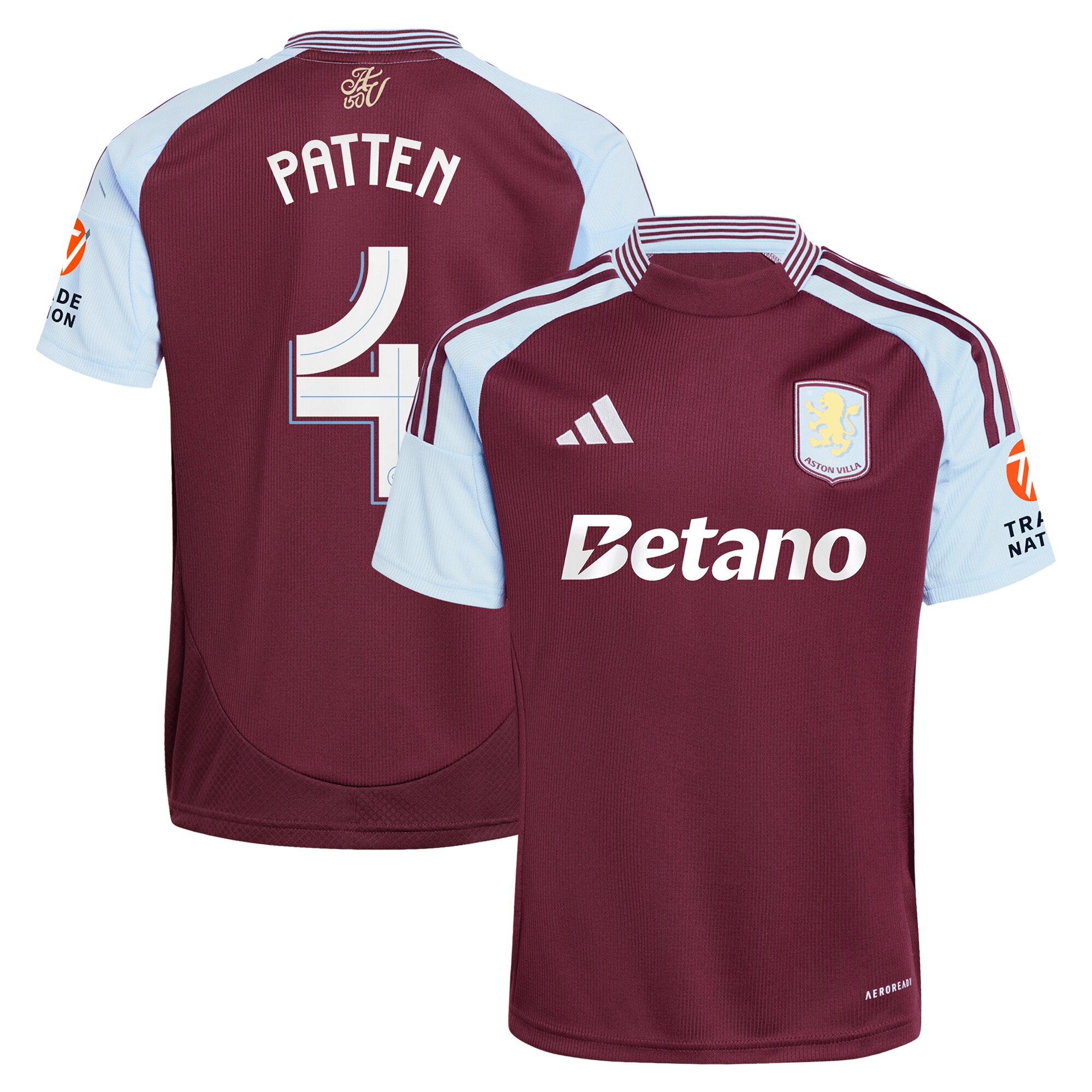 AVFC aston villa adidas home shirt 2024-25 with patten 4 cup printing Collection | Official Aston Villa Kits and Apparel