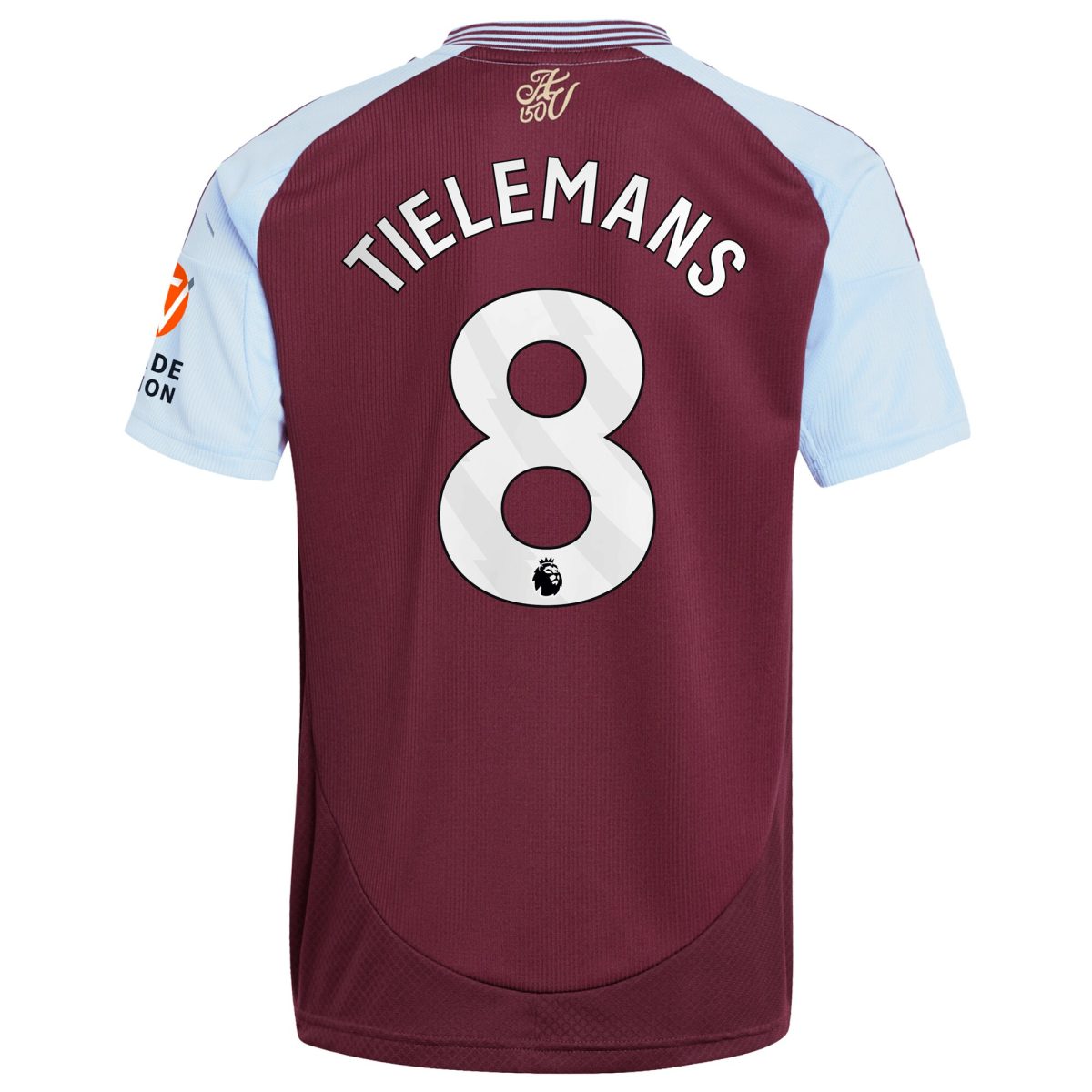 AVFC aston villa adidas home shirt 2024-25 with tielemans 8 printing Collection | Official Aston Villa Kits and Apparel