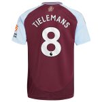 AVFC aston villa adidas home shirt 2024-25 with tielemans 8 printing Collection | Official Aston Villa Kits and Apparel
