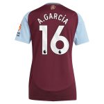 AVFC aston villa adidas home shirt 2024-25 – womens with a.garcía 16 printing Collection | Official Aston Villa Kits and Apparel