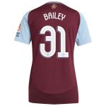 AVFC aston villa adidas home shirt 2024-25 – womens with bailey 31 cup printing Collection | Official Aston Villa Kits and Apparel