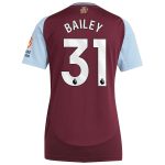 AVFC aston villa adidas home shirt 2024-25 – womens with bailey 31 printing Collection | Official Aston Villa Kits and Apparel