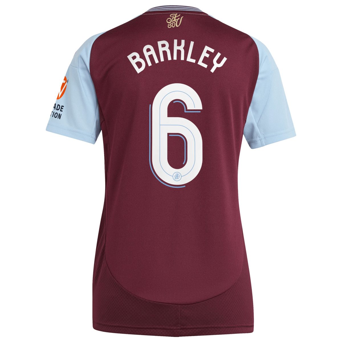 AVFC aston villa adidas home shirt 2024-25 – womens with barkley 6 cup printing Collection | Official Aston Villa Kits and Apparel