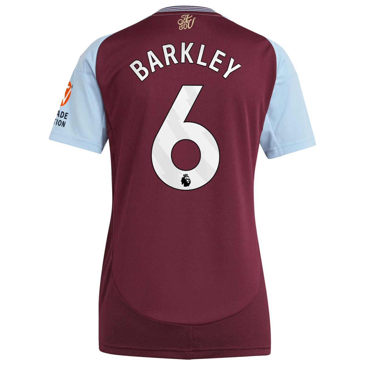 AVFC aston villa adidas home shirt 2024-25 – womens with barkley 6 printing Collection | Official Aston Villa Kits and Apparel