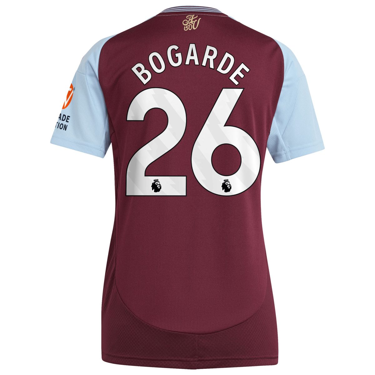 AVFC aston villa adidas home shirt 2024-25 – womens with bogarde 26 printing Collection | Official Aston Villa Kits and Apparel
