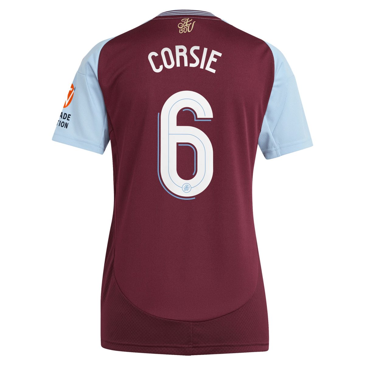 AVFC aston villa adidas home shirt 2024-25 – womens with corsie 6 cup printing Collection | Official Aston Villa Kits and Apparel