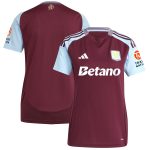 AVFC aston villa adidas home shirt 2024-25 – womens with custom printing Collection | Official Aston Villa Kits and Apparel