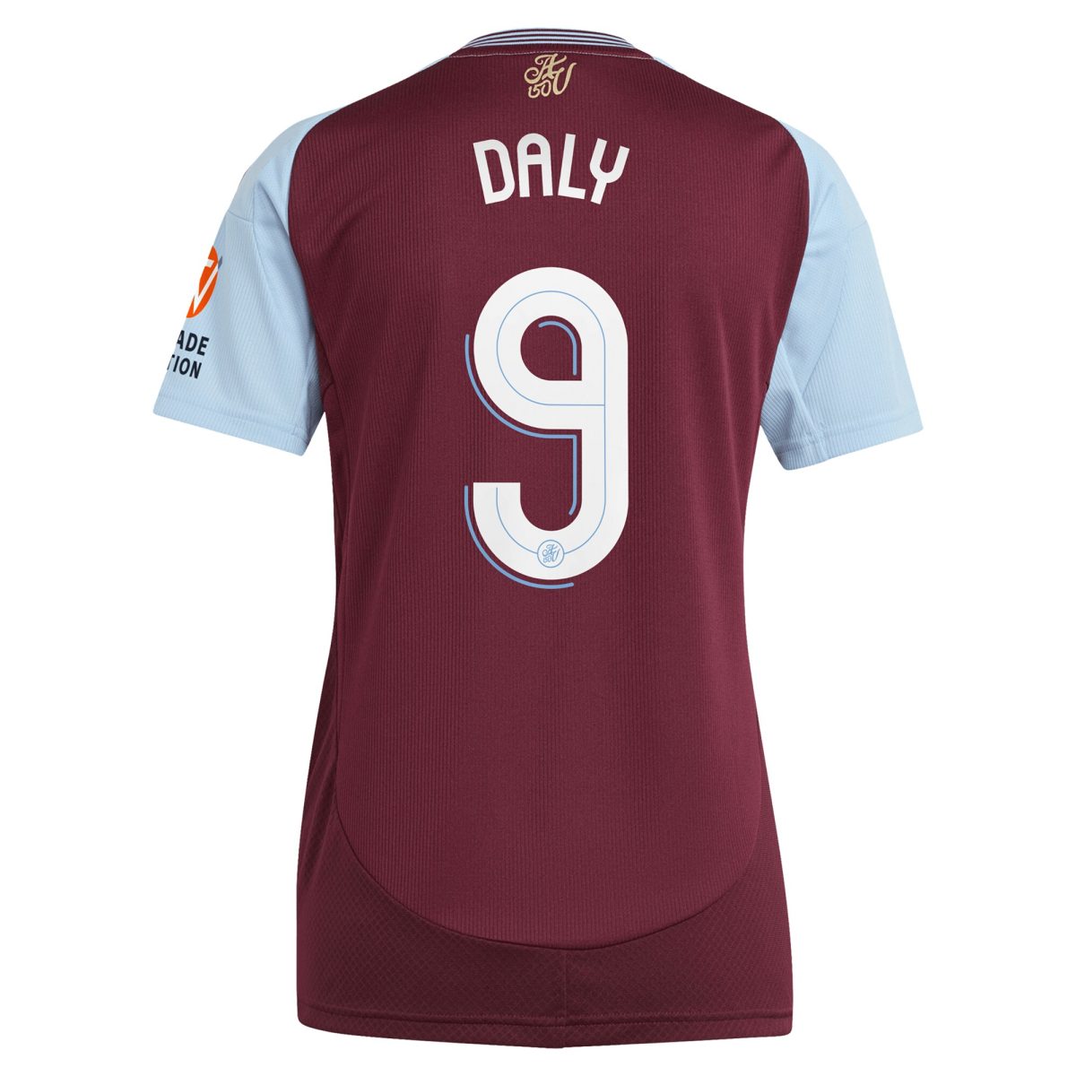 AVFC aston villa adidas home shirt 2024-25 – womens with daly 9 cup printing Collection | Official Aston Villa Kits and Apparel