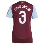 AVFC aston villa adidas home shirt 2024-25 – womens with diego carlos 3 cup printing Collection | Official Aston Villa Kits and Apparel