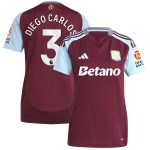 AVFC aston villa adidas home shirt 2024-25 – womens with diego carlos 3 printing Collection | Official Aston Villa Kits and Apparel