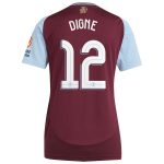 AVFC aston villa adidas home shirt 2024-25 – womens with digne 12 cup printing Collection | Official Aston Villa Kits and Apparel