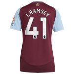 AVFC aston villa adidas home shirt 2024-25 – womens with j. ramsey 41 printing Collection | Official Aston Villa Kits and Apparel
