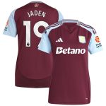 AVFC aston villa adidas home shirt 2024-25 – womens with jaden 19 printing Collection | Official Aston Villa Kits and Apparel