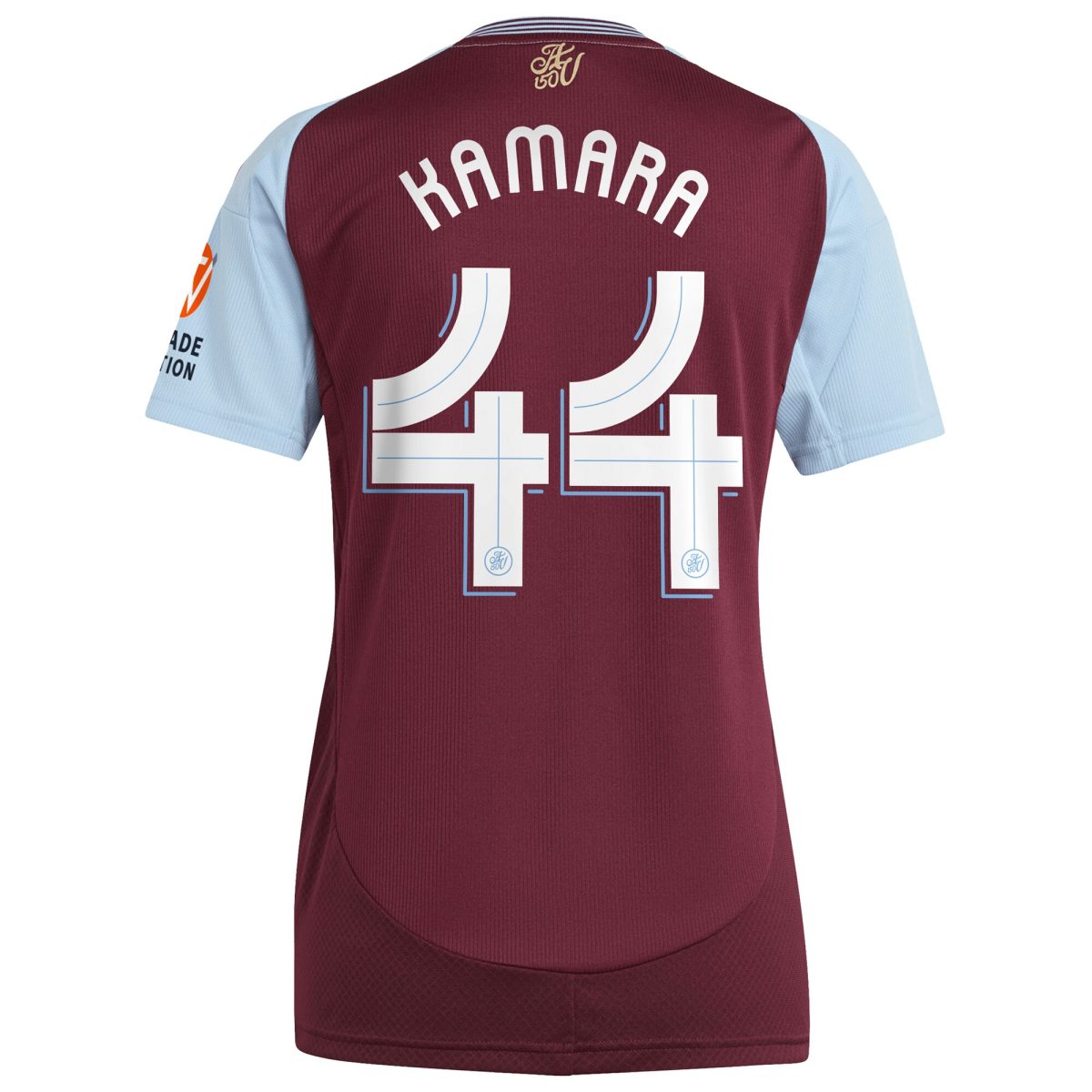 AVFC aston villa adidas home shirt 2024-25 – womens with kamara 44 cup printing Collection | Official Aston Villa Kits and Apparel