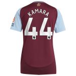 AVFC aston villa adidas home shirt 2024-25 – womens with kamara 44 printing Collection | Official Aston Villa Kits and Apparel