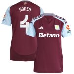 AVFC aston villa adidas home shirt 2024-25 – womens with konsa 4 cup printing Collection | Official Aston Villa Kits and Apparel