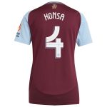 AVFC aston villa adidas home shirt 2024-25 – womens with konsa 4 cup printing Collection | Official Aston Villa Kits and Apparel