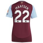 AVFC aston villa adidas home shirt 2024-25 – womens with maatsen 22 printing Collection | Official Aston Villa Kits and Apparel