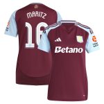AVFC aston villa adidas home shirt 2024-25 – womens with maritz 16 cup printing Collection | Official Aston Villa Kits and Apparel
