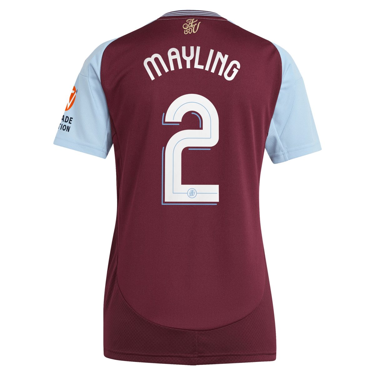 AVFC aston villa adidas home shirt 2024-25 – womens with mayling 2 cup printing Collection | Official Aston Villa Kits and Apparel