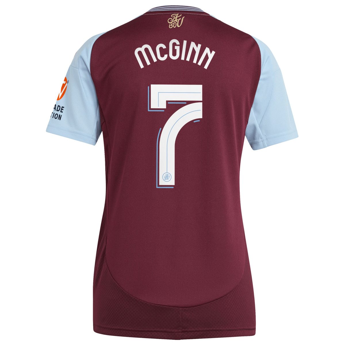 AVFC aston villa adidas home shirt 2024-25 – womens with mcginn 7 cup printing Collection | Official Aston Villa Kits and Apparel
