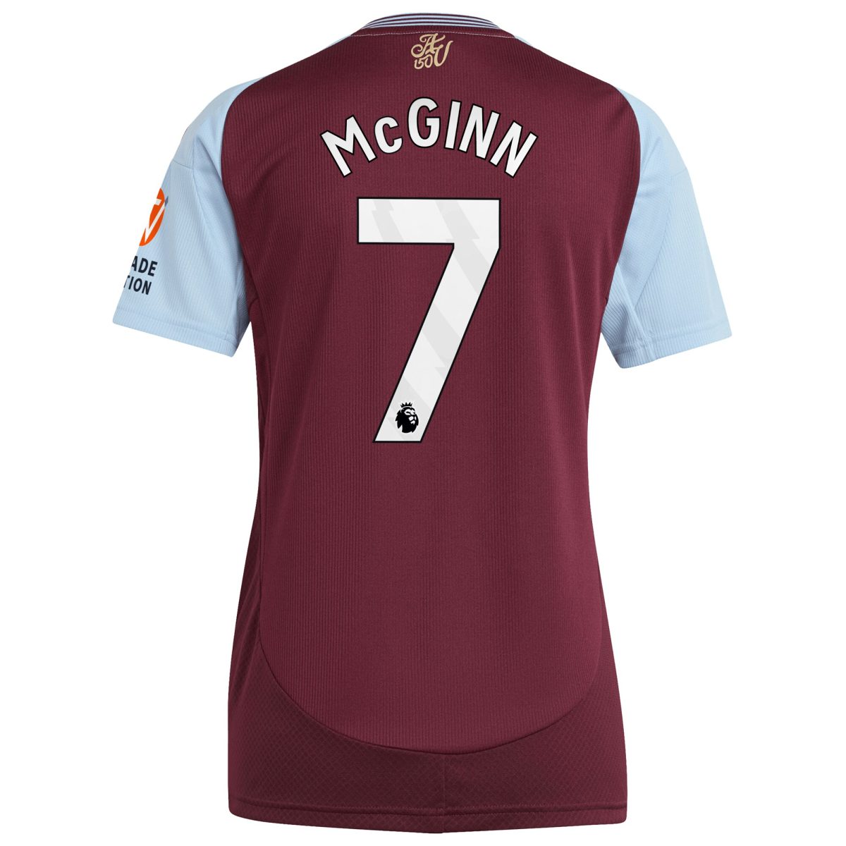 AVFC aston villa adidas home shirt 2024-25 – womens with mcginn 7 printing Collection | Official Aston Villa Kits and Apparel