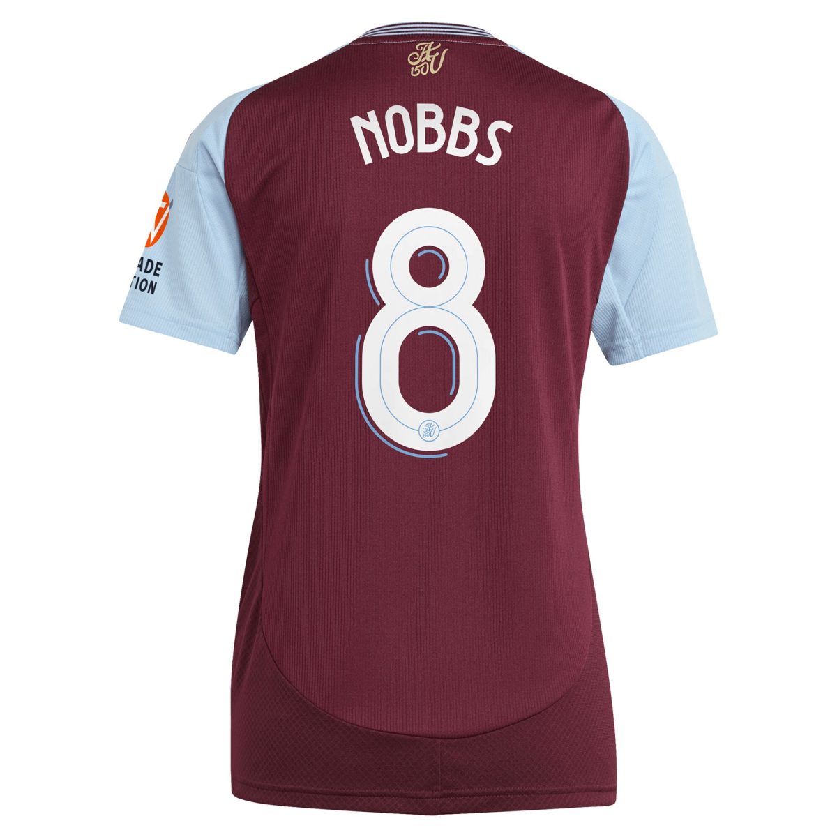 AVFC aston villa adidas home shirt 2024-25 – womens with nobbs 8 cup printing Collection | Official Aston Villa Kits and Apparel
