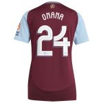 AVFC aston villa adidas home shirt 2024-25 – womens with onana 24 cup printing Collection | Official Aston Villa Kits and Apparel