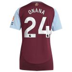 AVFC aston villa adidas home shirt 2024-25 – womens with onana 24 printing Collection | Official Aston Villa Kits and Apparel