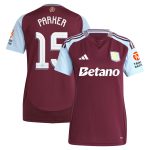 AVFC aston villa adidas home shirt 2024-25 – womens with parker 15 cup printing Collection | Official Aston Villa Kits and Apparel