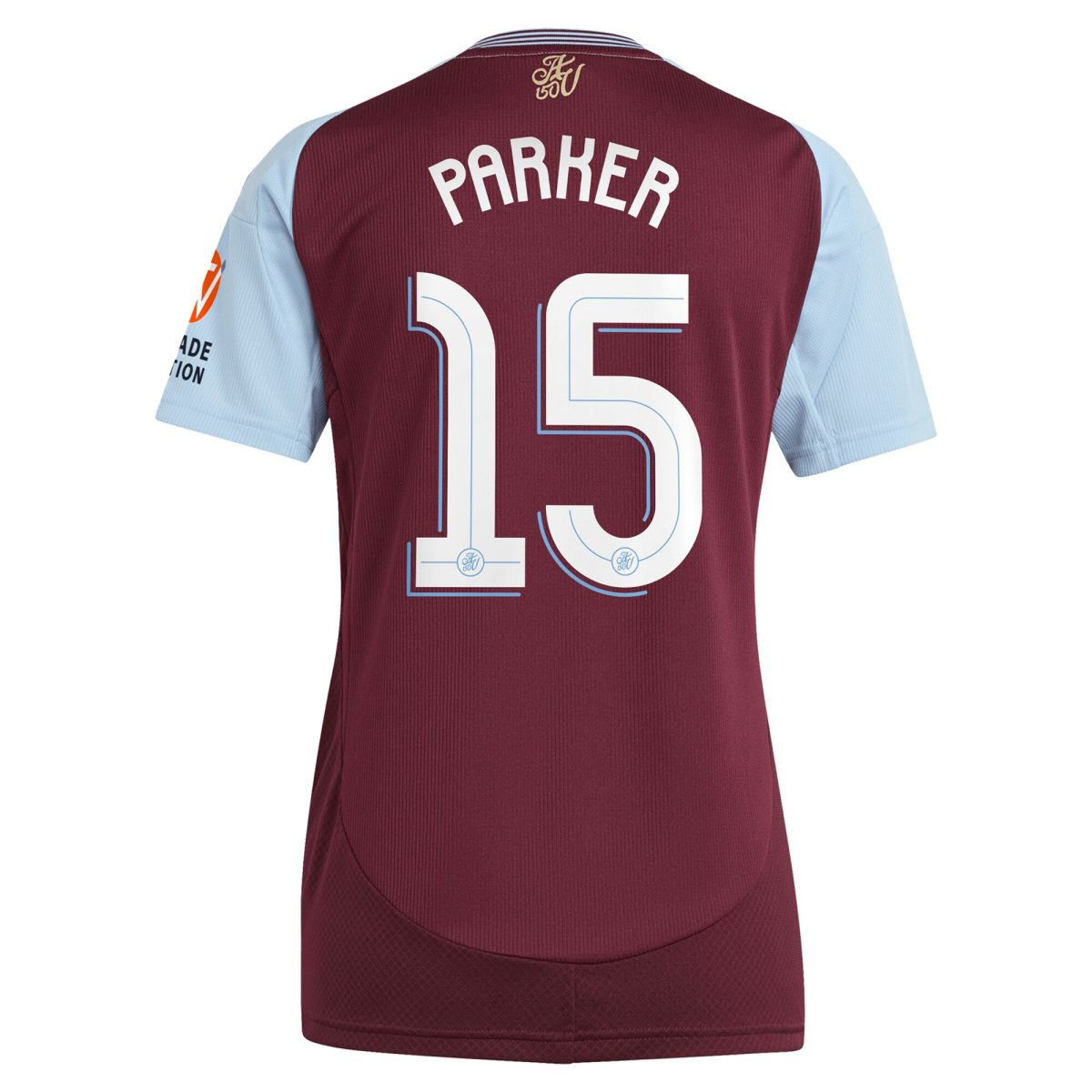 AVFC aston villa adidas home shirt 2024-25 – womens with parker 15 cup printing Collection | Official Aston Villa Kits and Apparel