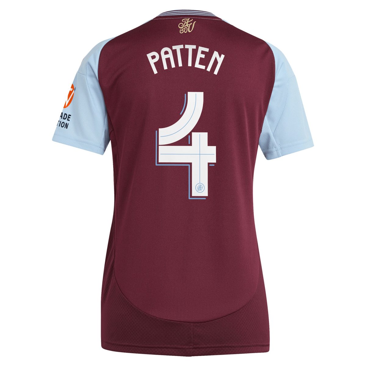 AVFC aston villa adidas home shirt 2024-25 – womens with patten 4 cup printing Collection | Official Aston Villa Kits and Apparel
