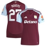 AVFC aston villa adidas home shirt 2024-25 – womens with rogers 27 cup printing Collection | Official Aston Villa Kits and Apparel