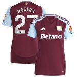 AVFC aston villa adidas home shirt 2024-25 – womens with rogers 27 printing Collection | Official Aston Villa Kits and Apparel