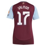 AVFC aston villa adidas home shirt 2024-25 – womens with salmon 17 cup printing Collection | Official Aston Villa Kits and Apparel