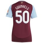 AVFC aston villa adidas home shirt 2024-25 – womens with swinkels 50 cup printing Collection | Official Aston Villa Kits and Apparel