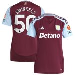 AVFC aston villa adidas home shirt 2024-25 – womens with swinkels 50 printing Collection | Official Aston Villa Kits and Apparel